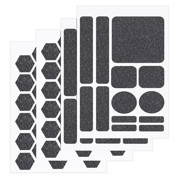 WM25 4 Pack Anti-Slip Grip Tape Stickers, Different Shapes Phone Grip Strips Reusable Pre-Cut