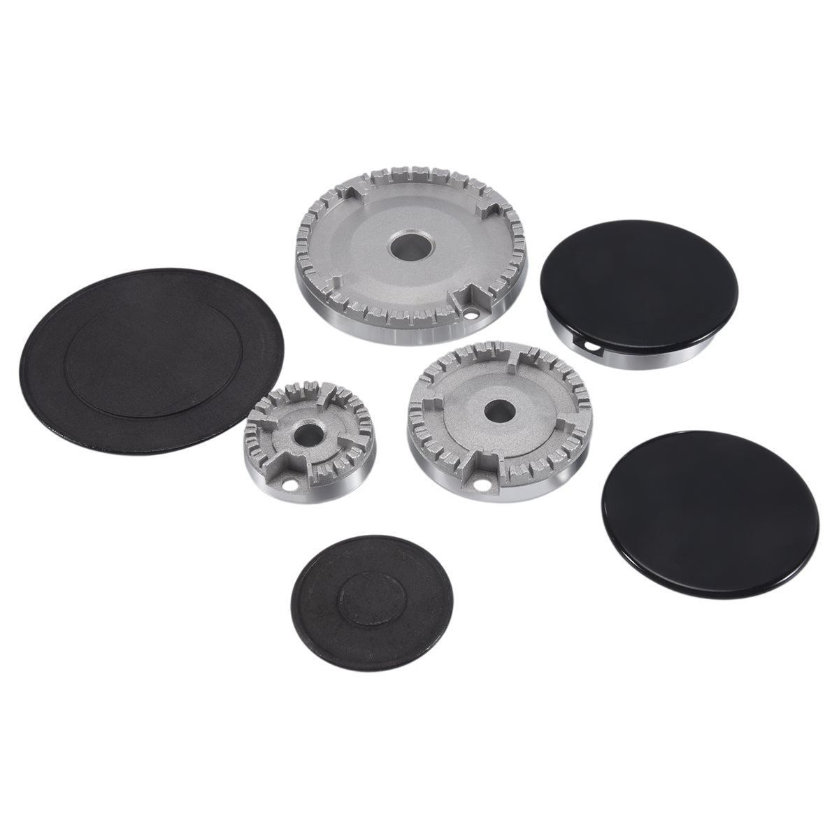 WM25 8 PCS Cooker Hat Set Oven Gas Hob Burner Crown Flame Cap ...