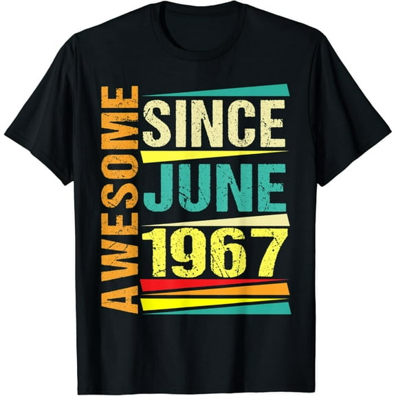 Hot Trending 55 Years Old Gifts Legend Since June 1967 55th Birthday T-Shirt Vintage Tee -Birthday Gifts