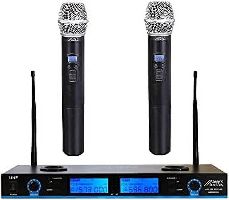 WM6522 PLL Frequency Agile UHF Rechargeable Wireless System With Two Rechargeable Handheld