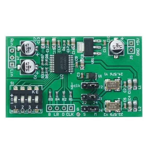 WM8782 Dual-Channel 24-Bit ADC Data Acquisition Card AUX Analog Audio to I2S Left/Right Aligned Digital Output Module