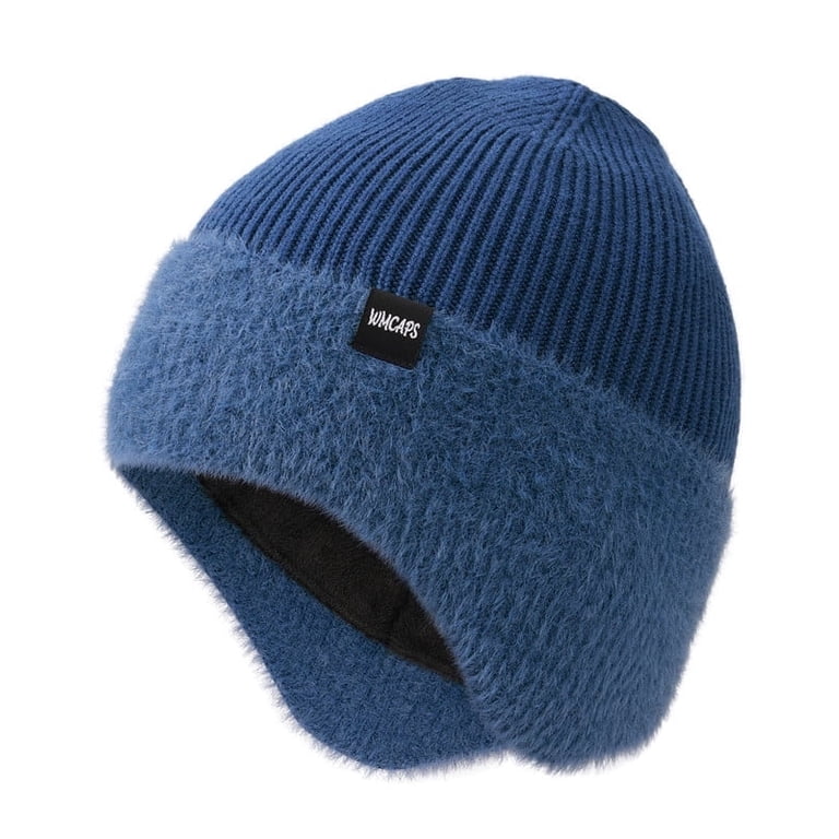 WMCAPS Winter Fleece Line Beanie Hats with Earflap for Men  display picture 2