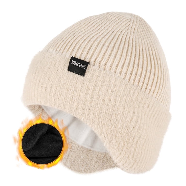 WMCAPS Winter Fleece Line Beanie Hats with Earflap for Men  display picture 3