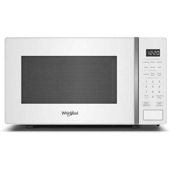 WMCS3018RW Countertop Microwave with Turntable 0.7 Cu. Ft, Steam Clean, 700 Watt Microwave, White