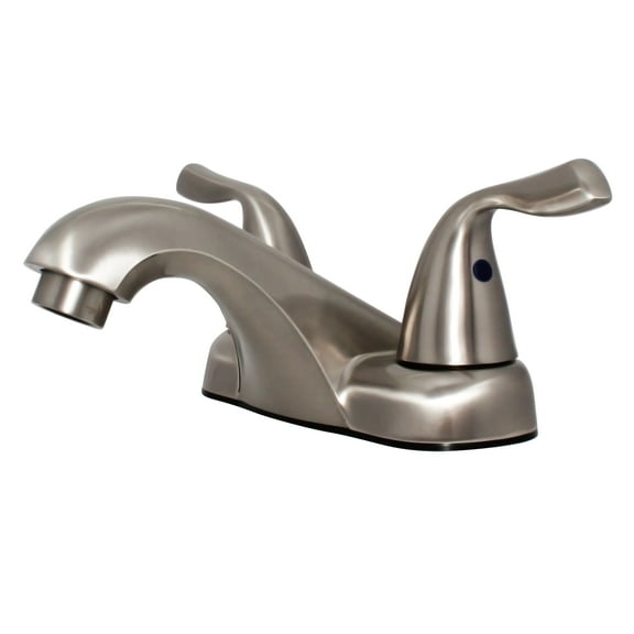 WMF 2-Handle 4" Centerset Bathroom Faucet in Brushed Nickel for Bathroom Sink, Washbasin, Vanity, Countertop