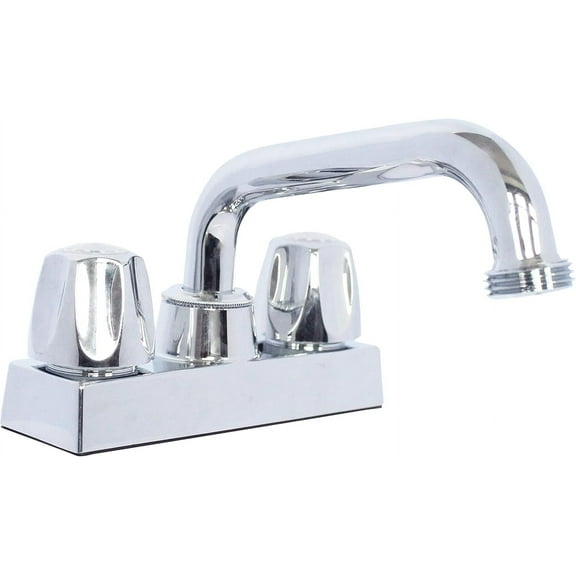 WMF 2-Handle Utility Laundry Faucet in Chrome with 3/4" Hose Thread on Spout