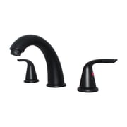 WMF Stainless Steel Black 8 Inch Widespread Bathroom Faucet