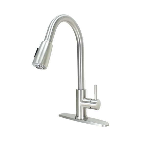 WMF-8101SSD-BN - Stainless Steel Single Handle Faucet