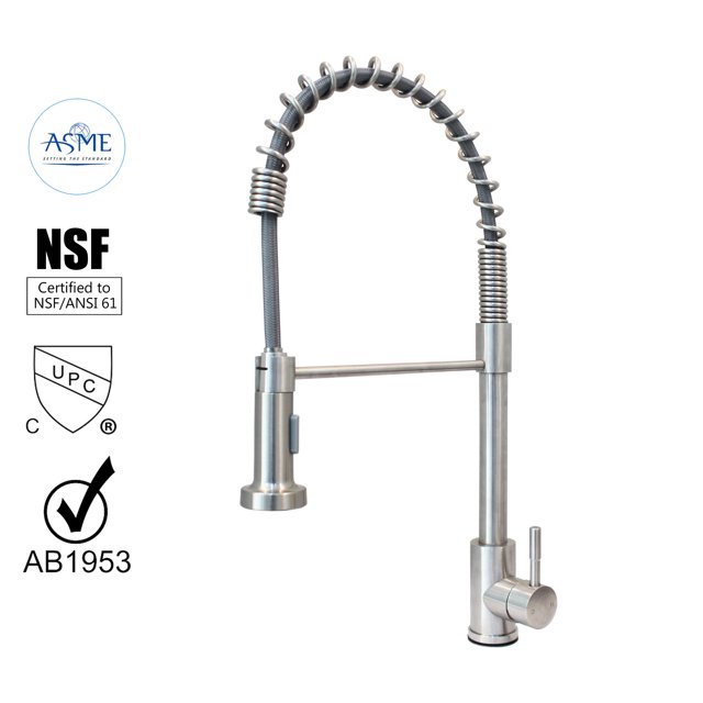 WMF 8108SSS Stainless Steel Spring Kitchen Sink Faucet Single Handle