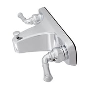 WMF Mobile Home & RV Tub Faucet, 8 Inch Offset Roman Tub Faucet with Double Handles, Chrome Finish, Easy Install for Camper, Trailer, Motorhome, or Mobile Home Bathroom