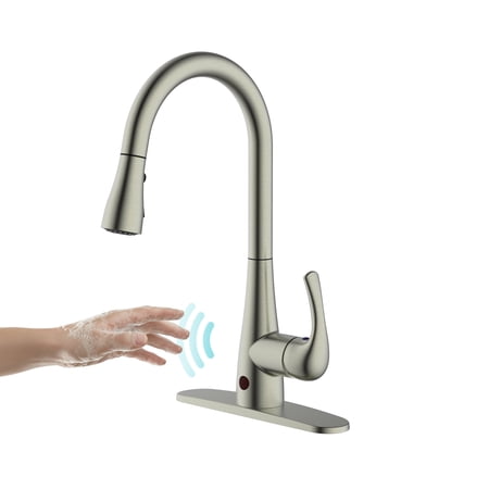 WMF Sensor Stainless Steel Silver Single Handle Kitchen Faucet