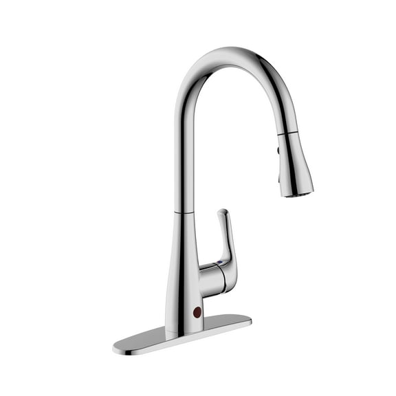 WMF Single Handle Touchless Sensor Kitchen Faucet with Pull Down Sprayer, Stainless Steel, Single Handle, Water Saving Automatic Stop Design, Dual Function Sprayer, Hands-Free Smart Motion Sensor