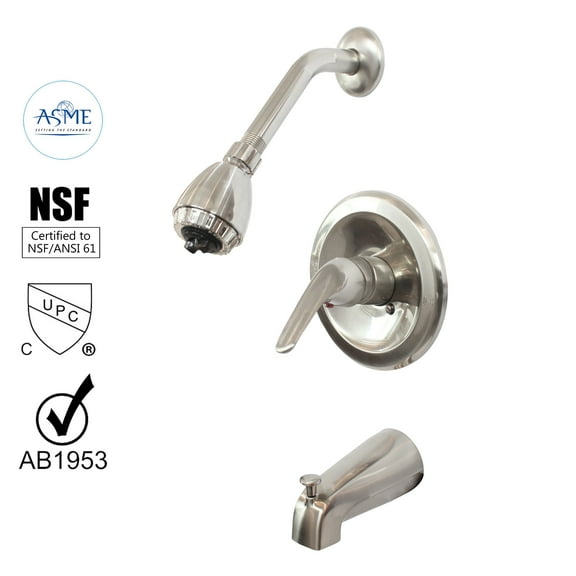 WMF Single-Handle Tub and Shower Trim Kit. Brushed Nickel Finish