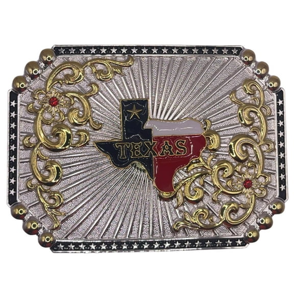 WMG Texas State Belt Buckle Flag Map Cowboy Rodeo Western Rodeo , Unisex Fashion Belt Buckles , Texas Flag Buckles