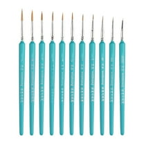 WMGHA ‌11-Piece Micro Detail Paint Brush Set‌ , Miniature Brushes Micro Detail Paint Brush Set, Fine Detailing for Watercolor, Oil, Face, Acrylic, Nail, Line Drawing, Scale Model Painting