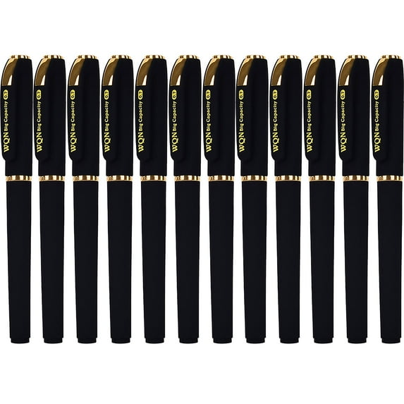 WMGHA 12-Pack Gel Pens Set, 5 Colored Retractable Gel Ink Medium Point Colorful Pens with Comfort Grip,Smooth Writing for Journal Notebook Planner in Students Office Home,0.7mm