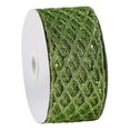 thumbnail image 1 of WMGHA 2.5 Inch Glitter Mesh Wired Ribbon For Christmas Tree Decor, Wrapping Crafts Bows Wreaths Garland Making, Tree Topper Holiday Decor 10 Yards Bulk Roll, 1 of 9
