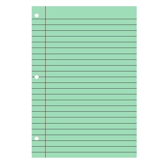 WMGHA 200 Sheets Colored Loose Leaf Paper 8" x 11" College Ruled Lined 3 Hole Punched notebook Filler Paper for 3 Ring Binders Office 𝗦𝗰𝗵𝗼𝗼𝗹 Supplies (Sweet Color)