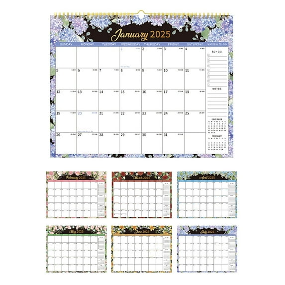 WMGHA 2025 Calendar - Wall Calendar from January 2025 to December 2025, 12 Months Hanging Calendar with Thick Paper, New Year Gifts, Perfect for Monthly Organizing & Planning, 28" x 37"
