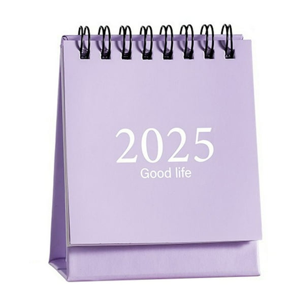 WMGHA 2025 Desk Calendar Standing Flip Mini 2025 Desktop Calendar for Planning Organizing Daily Scheduler Suit for Home School Office Table Desk Decoration, 3x4 In