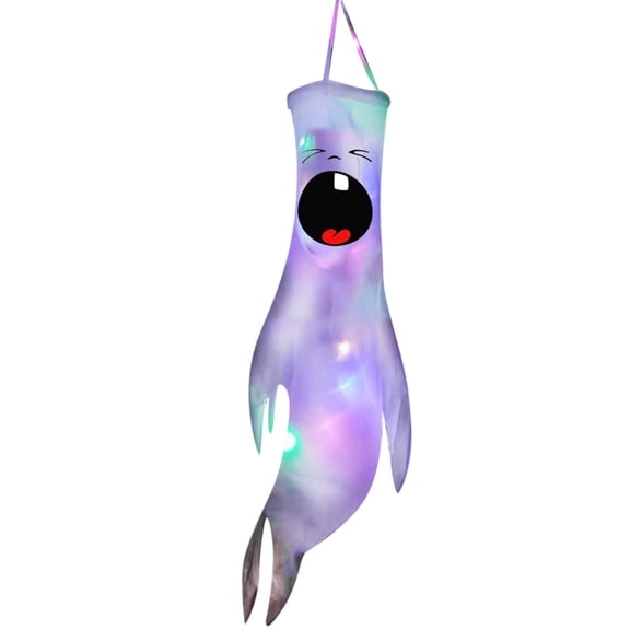 WMGHA 43inch Halloween Inflatable Ghosts, Blow Up Ghosts Inflatables with Built-in LED Lights for Halloween Party Yard Garden Lawn Decorations, Scary Hanging Decor, Yard