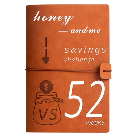 WMGHA ‌52-Week Couples Savings Challenge Book‌ - Reusable Budget Planner with Envelope Pockets, Financial Goal Tracker for Date Nights/Vacations, Money Management Organizer