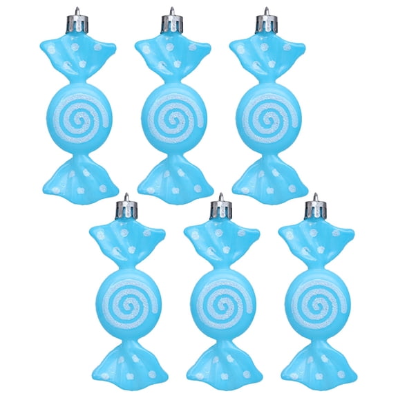 WMGHA 6pcs Candy Land 2026 Xmas Birthday Party Wedding Suppiles Decoration, Hanging Candy Cane Christmas Tree Décor, Christmas Decorative Hanging Ornaments Crafts