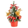 thumbnail image 1 of WMGHA 8" Christmas Centerpieces Small Christmas Tree Artifical Tabletop Christmas Tree Xmas Snow Frosted Fir Tree for Home Farmhouse Mantel Windowsill Desk Holiday Christmas Decorations, 1 of 6