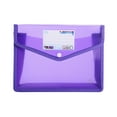 thumbnail image 1 of WMGHA A5 Size Plastic Expanding File Folder | Envelope Wallet Organizer with Snap Closure and Pockets | Transparent Document Pouch for School Academic Use | Compact Folder for Homework Papers, 1 of 7