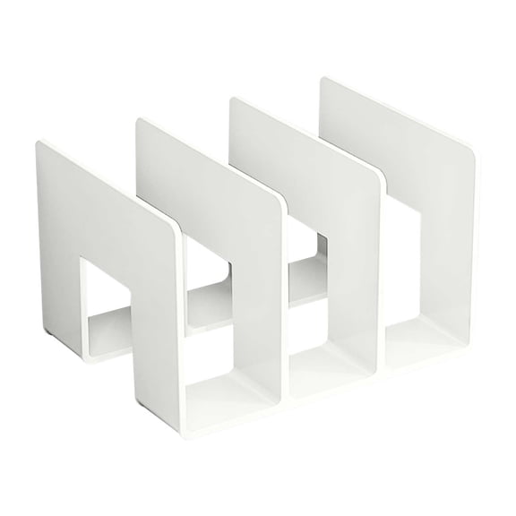 WMGHA Acrylic Mail File Organizer Sorters for Desk, 3 Upright Compartments Laddered Clear Desktop Vertical Letter Holder, Multifunction Envelope Folder Racks Holders for Office,Home, School