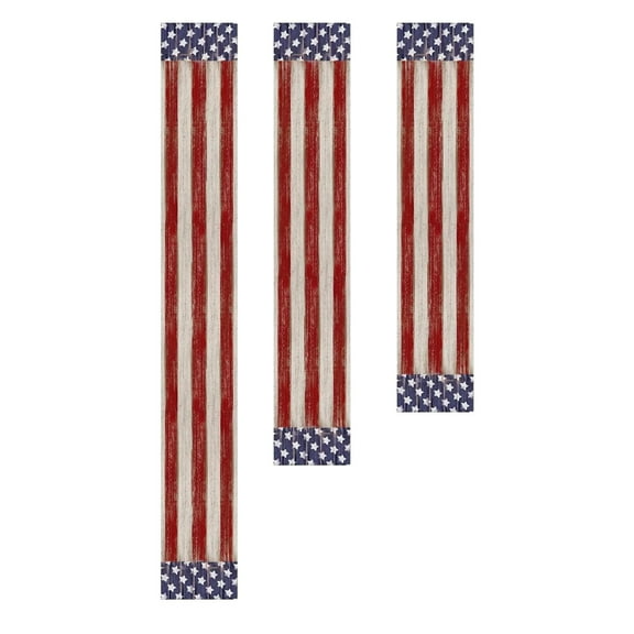 WMGHA American Flag Table Runner, Patriotic Stars and Stripes Pattern Table Runner for 4th of July, Memorial Day,National Holidays,for Home,Party,Kitchen,Mantel,Dining Decorations(3 Sizes)
