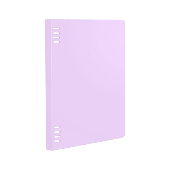 WMGHA B5 Slide Binder Notebook with 5 Tab Dividers, 8-Ring Binder, Elastic Bind Closure Shell Case for Spiral Journal Planner DIY Refillable Scrapbook Notebook Protector