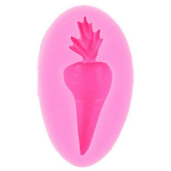 WMGHA Carrot-Shaped Silicone Sugar Flipping Tool -Handheld Cake Decorating Stick for Easter Desserts, Bunny Theme Baking Essentials, Frosting Sculpting Kit with Non-Slip Grip