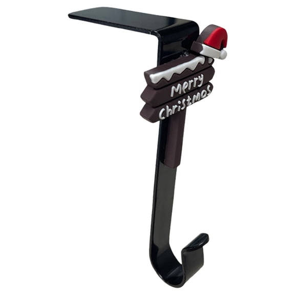 WMGHA Christmas Stocking Hangers For Mantle - Elegant Metal Hooks For Hanging Christmas Stockings On Fireplace, Festive Stocking Hangers For Holiday Decorations And Gift Display