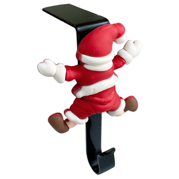 WMGHA Christmas Stocking Hangers For Mantle - Elegant Metal Hooks For Hanging Christmas Stockings On Fireplace, Festive Stocking Hangers For Holiday Decorations And Gift Display
