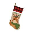 thumbnail image 1 of WMGHA Christmas Stockings - 19" Christmas Stocking Deer Gnome Santa Snowman Burlap Plaid Xmas Stocking Holiday Christmas Decor Gifts for Family Kids,Festive Fireplace and Gift-Giving Occasions, 1 of 3