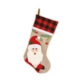 thumbnail image 1 of WMGHA Christmas Stockings - 19" Christmas Stocking Deer Gnome Santa Snowman Burlap Plaid Xmas Stocking Holiday Christmas Decor Gifts for Family Kids,Festive Fireplace and Gift-Giving Occasions, 1 of 3