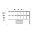 thumbnail image 1 of WMGHA Clear Non-Magnetic Calendar Set for Fridge, Weekly Calendar and Blank Board,Daily To-Do List Organizer for Home Office Schedule Management,Sticks to Wall,Glass,Door,Any Smooth Surfaces, 1 of 8