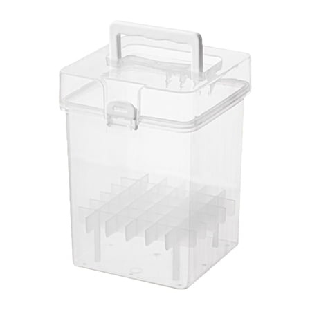 WMGHA Clear Pen Holder Boxes,Marker Organizer for Desk,Extra Large Crayon Holders,Plastic Storage Box for Pen,Crayon,Markers,Rulers,Art Supplies,Multifunctional Transparent Organizer