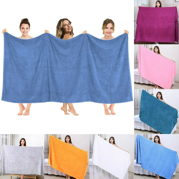 WMGHA Comfort Turkish Bath Sheet 31.5"x70" Oversized Bath Towels Beach Towel 100% Turkish Cotton Towel Set for Bathroom Luxury Highly Absorbent Soft Quick Dry Towel