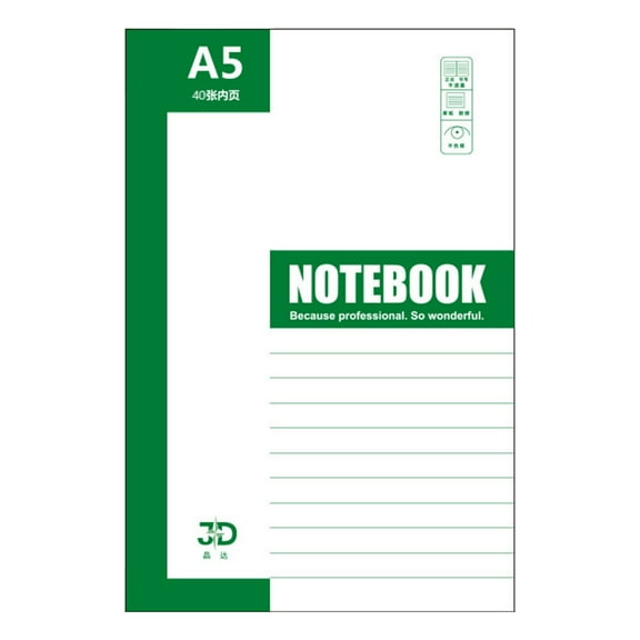 WMGHA Composition Notebook, Wide Ruled Paper, Home π¦π°π΅πΌπΌπΉ Supplies for College Students & K-12,30\40sheets, A5 Size , Lightweight π¦π°π΅πΌπΌπΉ Work Supplies