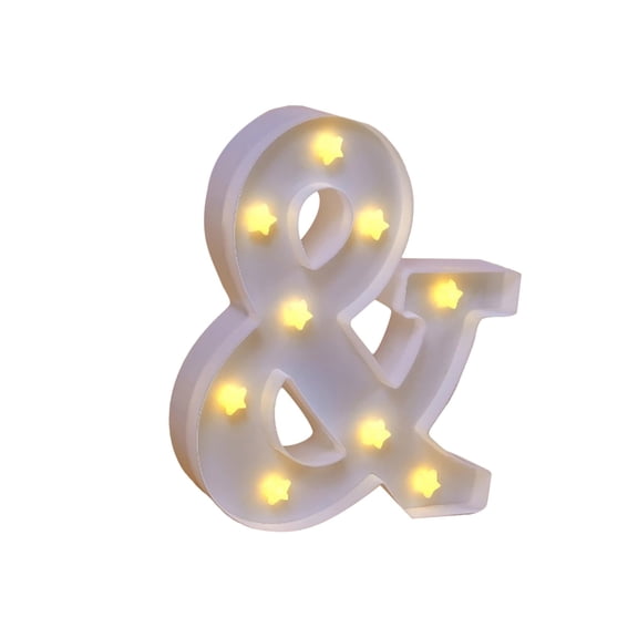 WMGHA Creative 26 Letter LED Light Sign for Custom Word Display, Dimmable Alphabet Decor for Home Bedroom, Educational Classroom, Business Signs, and DIY Project Parties
