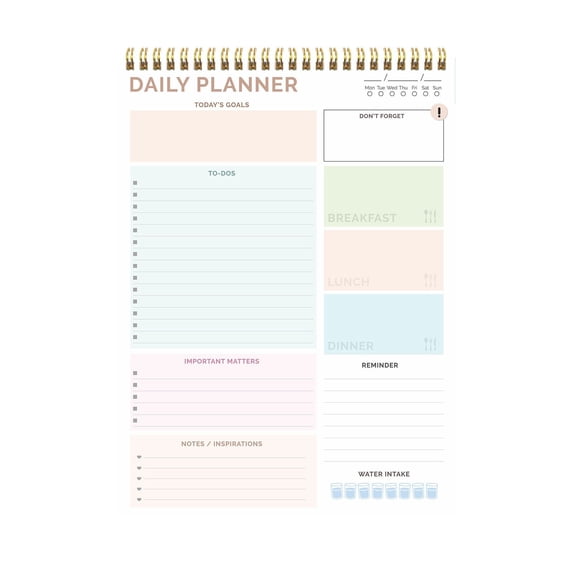 WMGHA Daily To Do List Notepad -Undated Productivity Planner - 11 x 8 in Daily Goal Notebook with Priority Checklists, A5 Work/Study Task Organizer for Time Management & Project Tracking