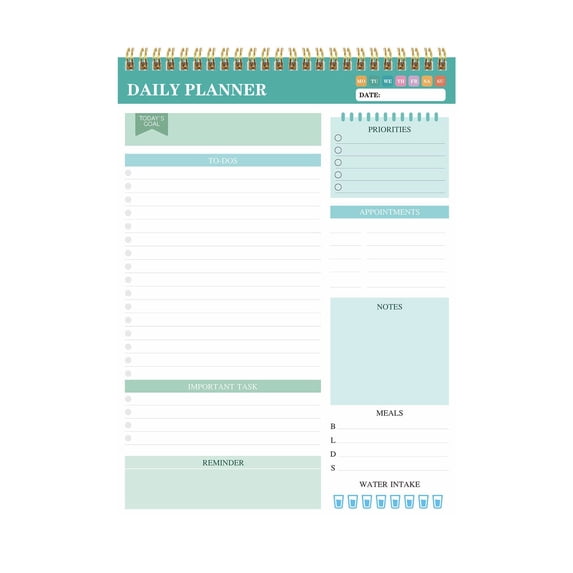 WMGHA Daily To Do List Notepad -Undated Productivity Planner - 11 x 8 in Daily Goal Notebook with Priority Checklists, A5 Work/Study Task Organizer for Time Management & Project Tracking