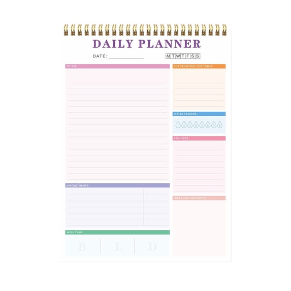 WMGHA Daily To Do List Notepad -Undated Productivity Planner - 11 x 8 in Daily Goal Notebook with Priority Checklists, A5 Work/Study Task Organizer for Time Management & Project Tracking