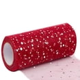 thumbnail image 1 of WMGHA Deco Mesh Ribbon Rolls -6 inch Wide Glitter Deco Mesh Ribbon Wrapping Ribbon Rolls for Home Door Wreath Decoration DIY Crafts Making,Christmas Tree Decor, Box Wrapping,10 Yards, 1 of 8