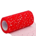 thumbnail image 1 of WMGHA Deco Mesh Ribbon Rolls -6 inch Wide Glitter Deco Mesh Ribbon Wrapping Ribbon Rolls for Home Door Wreath Decoration DIY Crafts Making,Christmas Tree Decor, Box Wrapping,10 Yards, 1 of 8