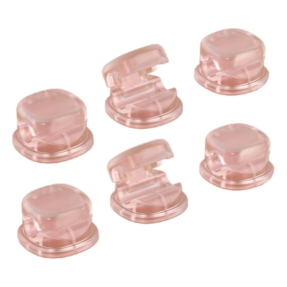 WMGHA Desk Cable Management Clips - 6 Self-Adhesive Cord Organizers for Chargers/Headphones, Under Table Wire Holder with Strong Adhesive, Office/Bedroom Desk Accessories