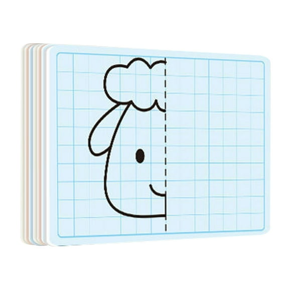 WMGHA Double Sided XY Graph Whiteboard 9x12 Inch - Write-On & Wipe-Off Dry Erase Board Grid, Reusable Dry Erase Graph & Practice Board for Math Graphing,Classroom & Homeschool Supplies