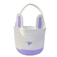 thumbnail image 1 of WMGHA Easter Bunny Basket Tote Bag Easter Rabbit Candy Gift Storage Bucket Toys Bucket Tote 13x13 Storage Organizer,Easter Basket Stuffers For Adults,Easter Decorations For Tree, 1 of 7